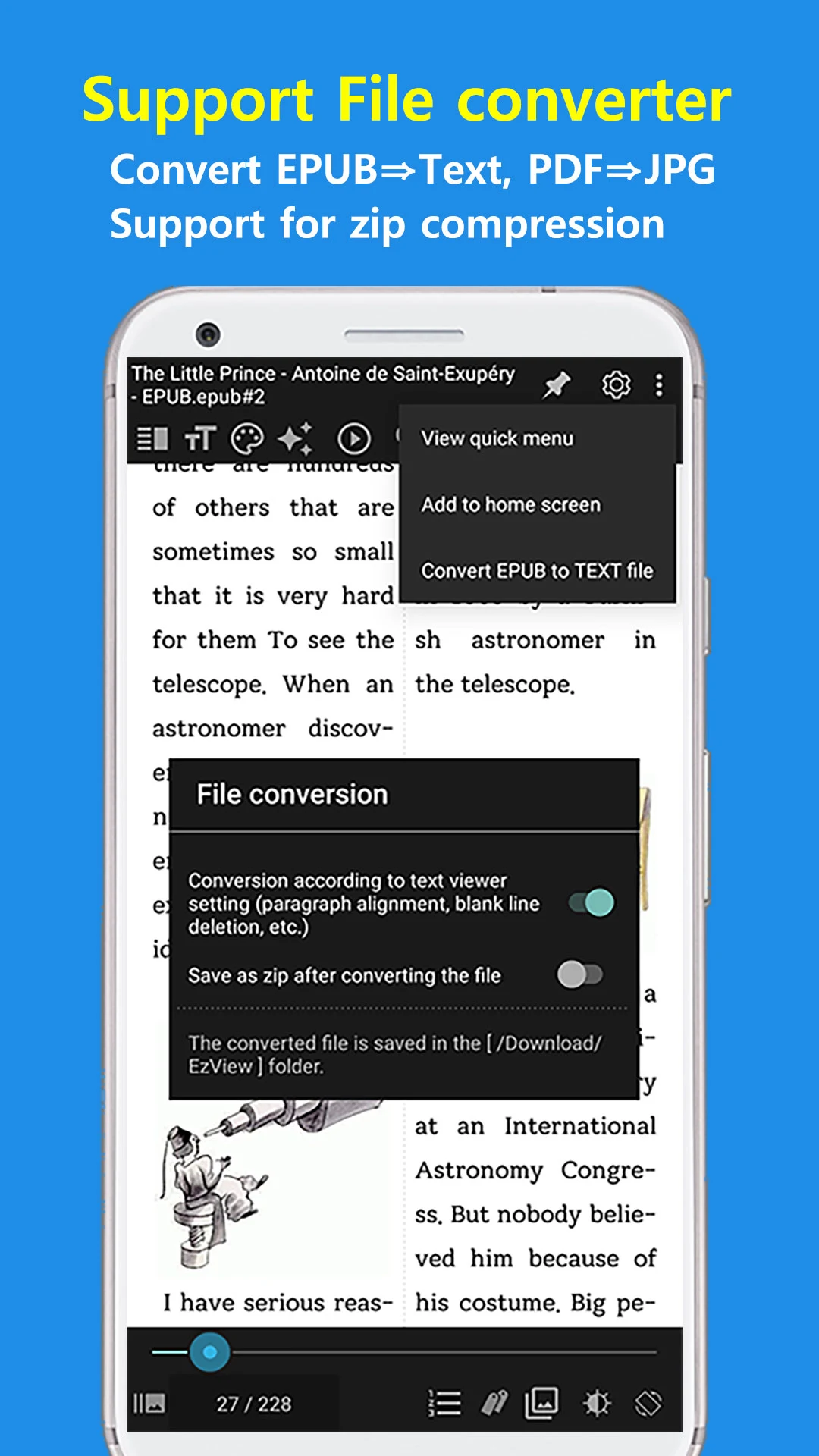 CherieViewer-TTS,EPUB,Comic screenshot