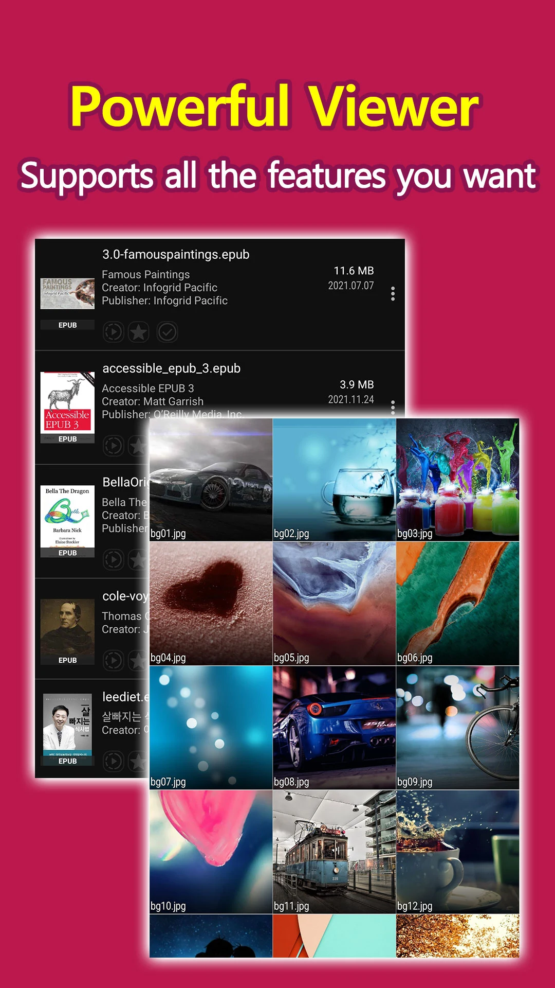 CherieViewer-TTS,EPUB,Comic screenshot