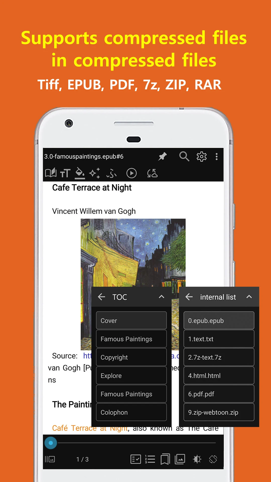 CherieViewer-TTS,EPUB,Comic screenshot